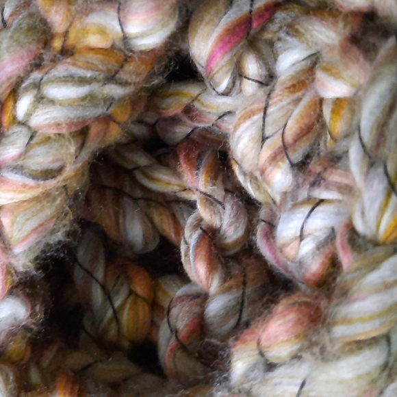 Hand Crochet Infinity Scarf Soft Wool - Picture 4 of 5